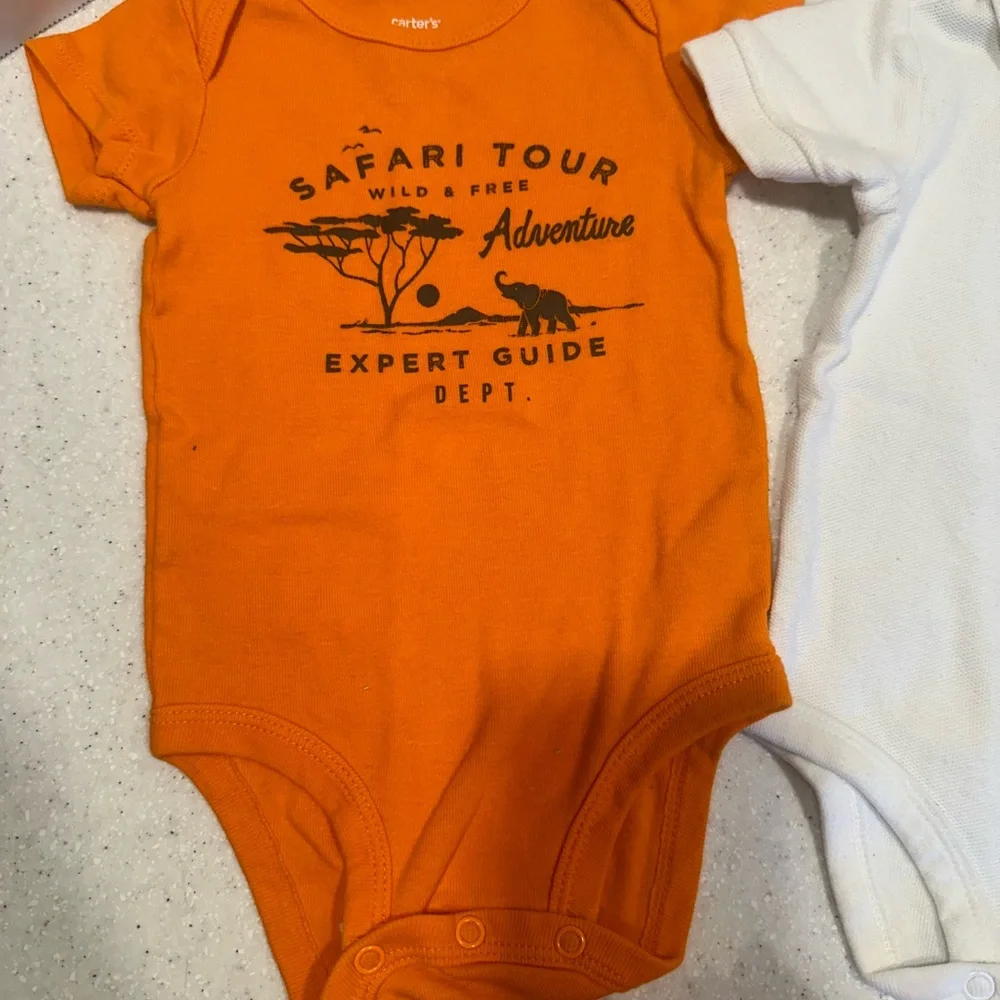 Baby Boy Summer Lot of 6M Clothing! 3 Onesie & 2 Shirts! Carter’s, OshKo…